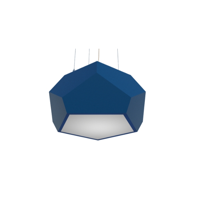 Pendente Fox Lustres Madeira Facetado 2L E27 Ø400x200mm 200