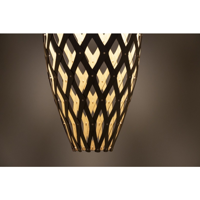 Pendente Fox Lustres Raizen Madeira 1L E27 Ø290x800mm 311