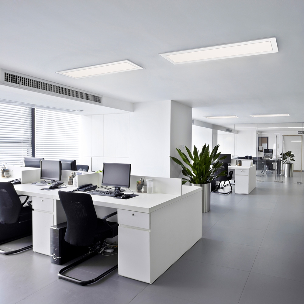 Painel Sobrepor Blumenau Retangular 36 watts Branco 4100K 1240x150mm Alumínio Bivolt 83884104