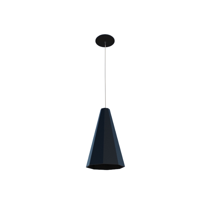 Pendente Fox Lustres Madeira Facetado 1L E27 Ø210x350mm 205