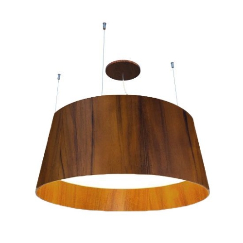 Pendente Fox Lustres Madeira Cônico 5L E27 Ø620X230mm 101