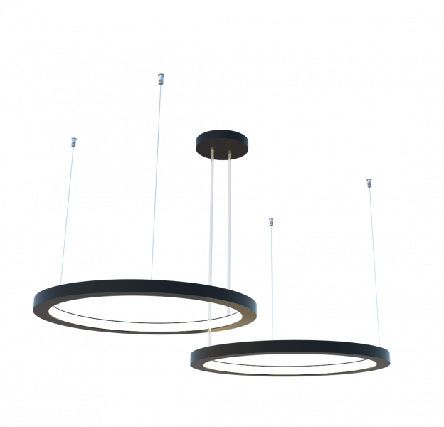 Pendente Fox Lustres Madeira Cilíndrico 46 watts 3000K Bivolt Ø900X40mm 1073