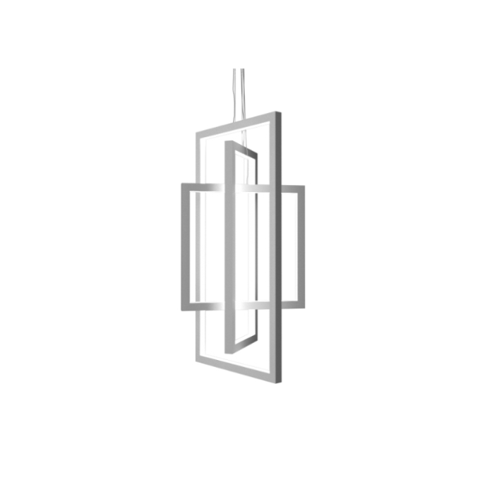 Pendente Fox Lustres Madeira 134 watts 3000K Bivolt 1000x500x500mm 4011
