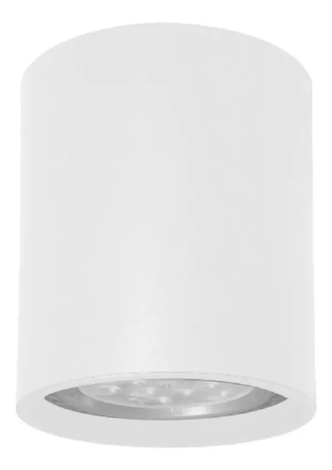 Spot Sobrepor Redondo Eisen Alumínio Branco 1L AR70 Ø75x120mm EM280