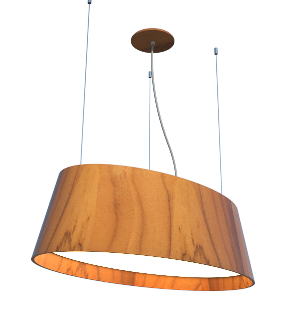 Pendente Fox Lustres Madeira Oval 4L E27 210x800x400mm 226