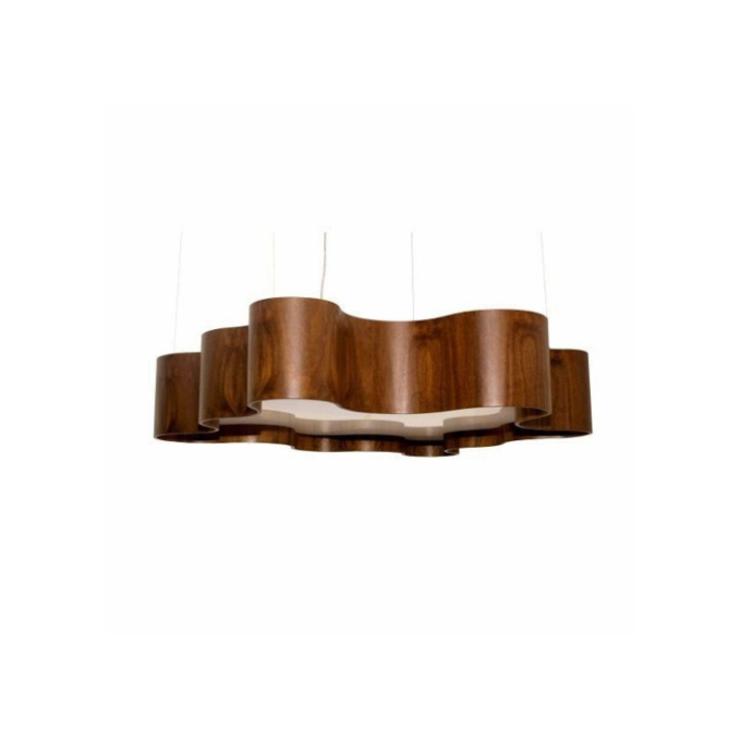 Pendente Fox Lustres Madeira Semi Cilíndrico 8L E27 210x1200x1000mm 1550