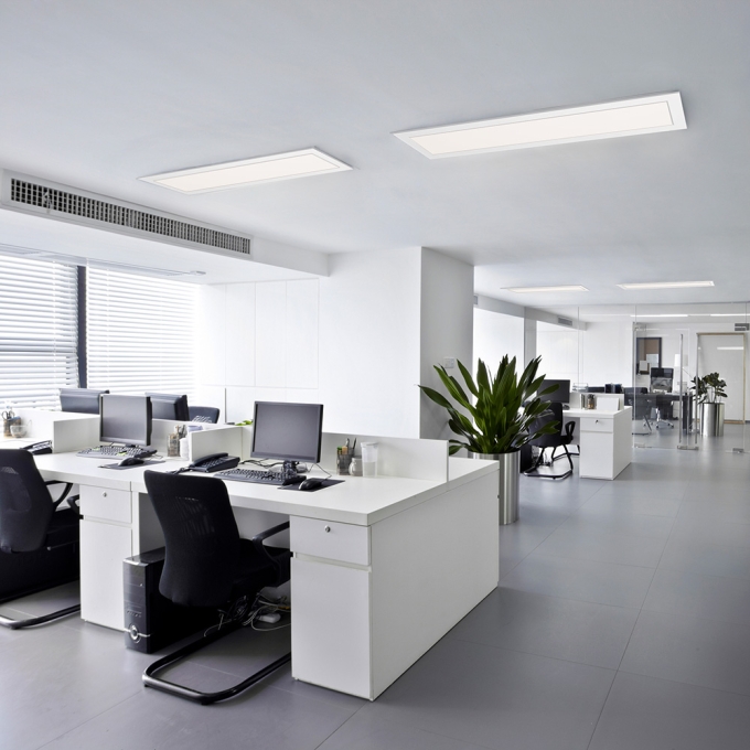 Painel Sobrepor Blumenau Retangular 36 watts Branco 4100K 1240x150mm Alumínio Bivolt 83884104