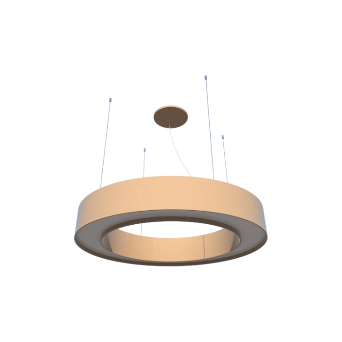 Pendente Fox Lustres Madeira Cilíndrico 6L E27 Ø700x150x100mm 3070
