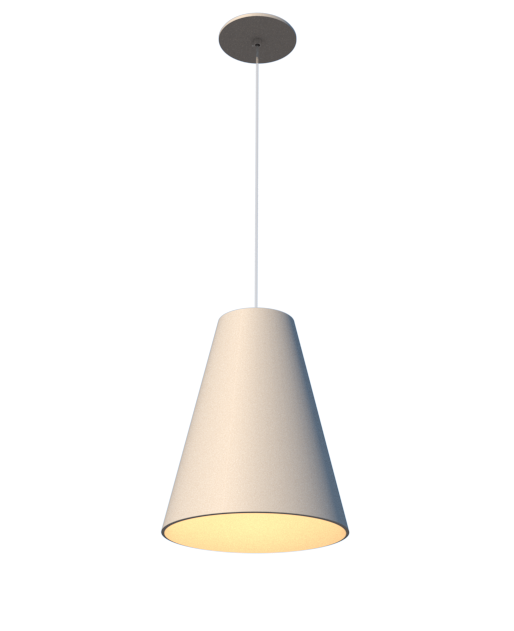 Pendente Fox Lustres Madeira Cônico 1L E27 Ø260x320mm 223