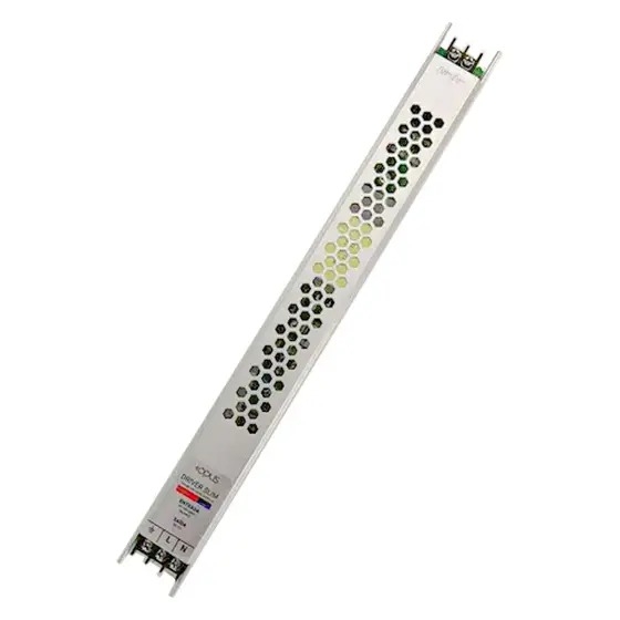 Fonte 24V Slim Opus 120 Watts 5A IP20 Bivolt 300x29x19,5mm OPS 82611