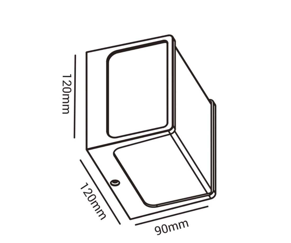 Arandela Opus New Home 8 Watts 3000K Branco 120x120x90mm OPS 81744