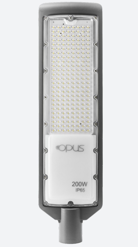 Luminária para Poste Opus LED 200 watts 6500K IP65 685x175x75mm Preto OPS 82581