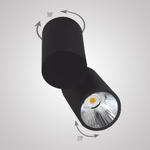 Plafon Direct Light Foccus Plus 22 watts 15° Bivolt 2700K IRC90 Ø76x130mm DL T17
