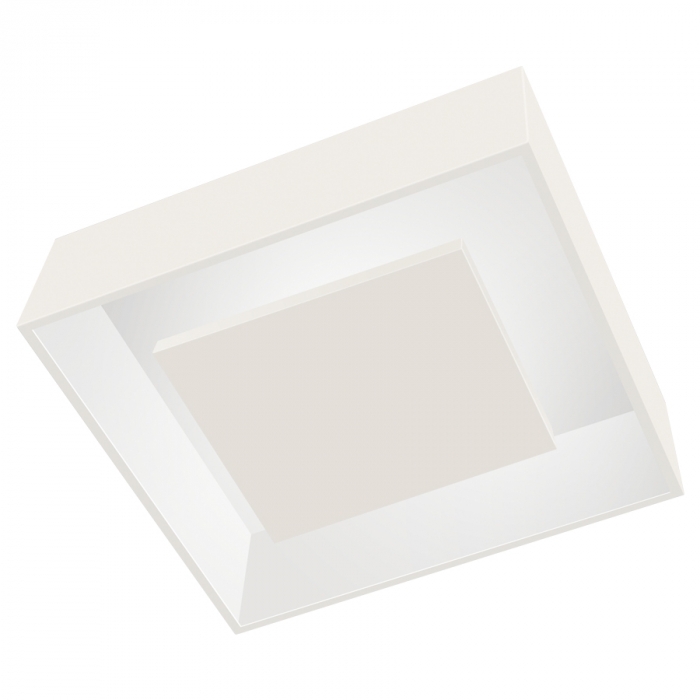 Plafon Rebatedor TKS Quadrado 4L E27 450x450x80mm 1019-G
