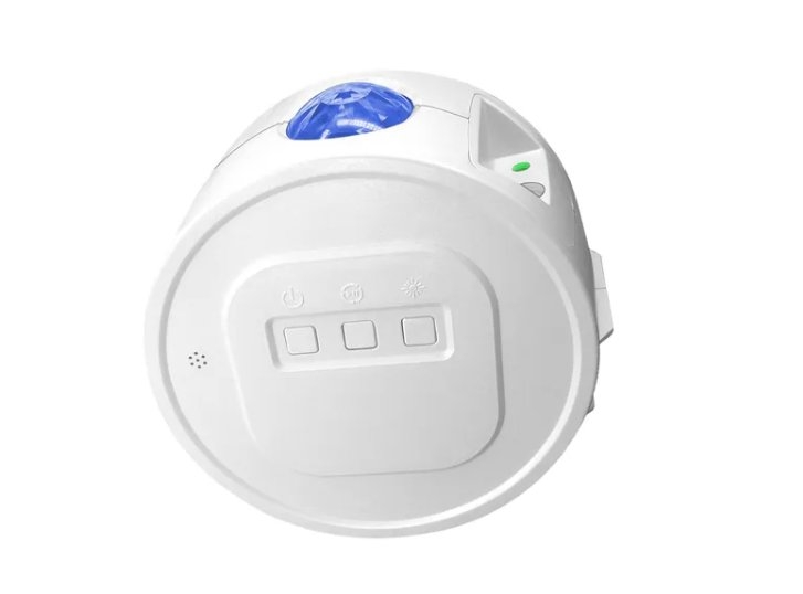 Luminária de Mesa Opus Galaxy Projetor 7,5 Watts Branco Céu Estrelado Ø152x64mm OPS 81232