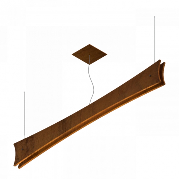 Pendente Fox Lustres Madeira Scala 21 watts 3000K Bivolt 150x1200x60mm 366