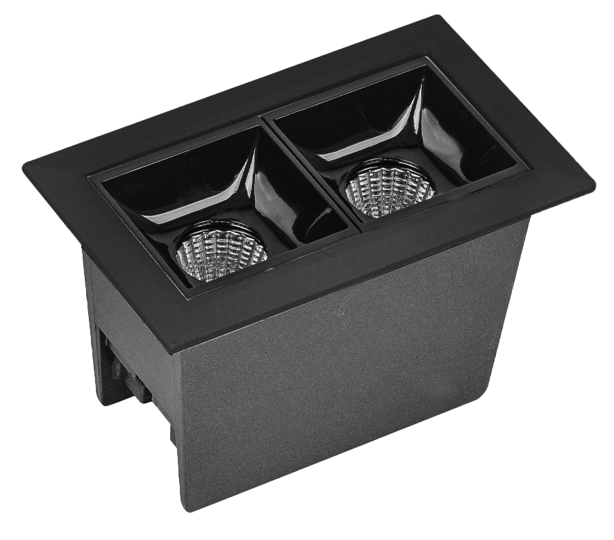 Spot Embutir Opus LED Soul 4 watts 2700K IRC90 30° IP20 74x44mm Preto OPS 83823