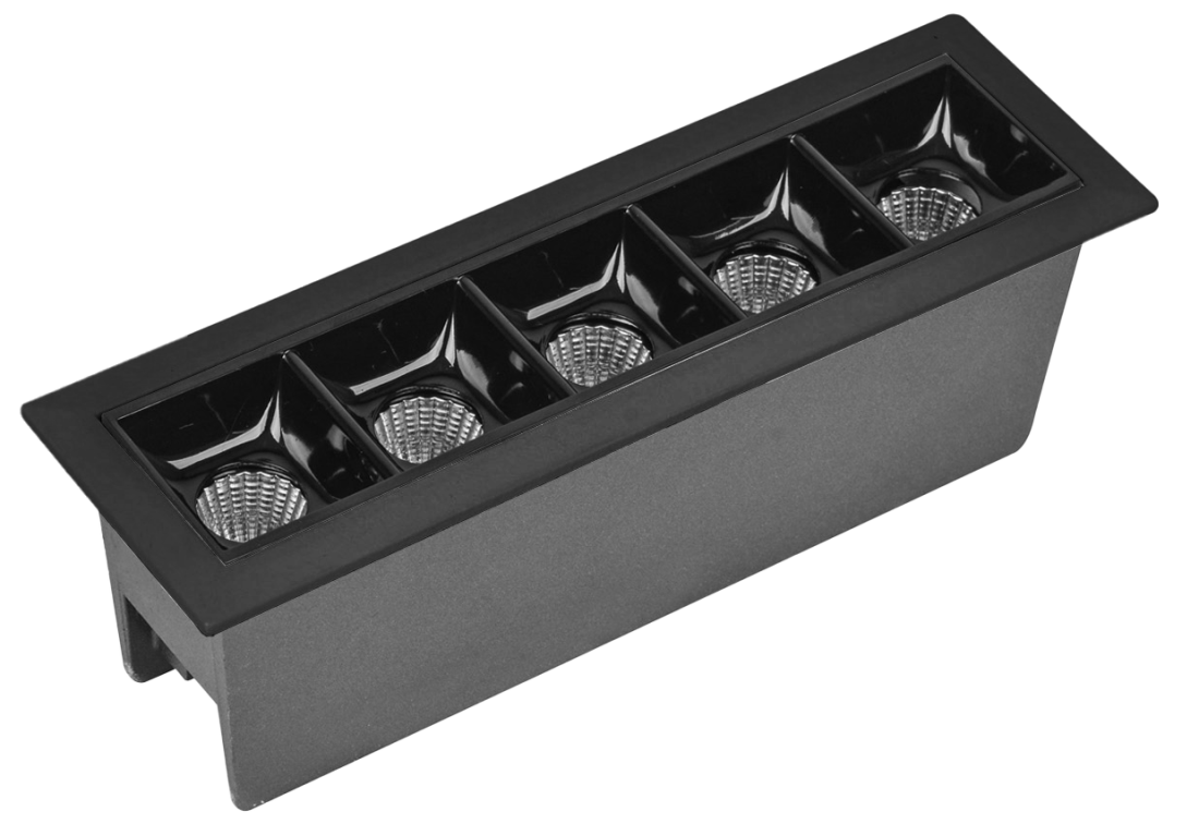 Spot Embutir Opus LED Soul 10 watts 2700K IRC90 30° IP20 144x44mm Preto OPS 83830