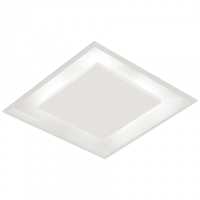 Plafon Rebatedor TKS Quadrado 4L E27 350x350x80mm 1918-P