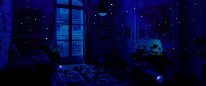 Luminária de Mesa Opus Galaxy Projetor 7,5 Watts Branco Céu Estrelado Ø152x64mm OPS 81232