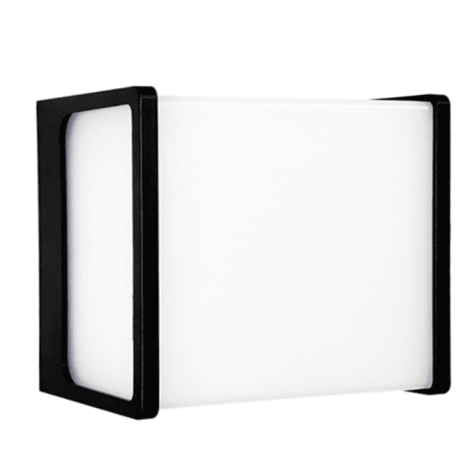 Arandela Opus New Home 8 Watts 3000K Preto 120x120x90mm OPS 81751