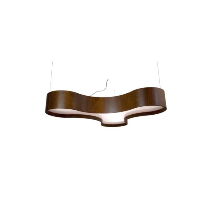 Pendente Fox Lustres Madeira Semi Cilíndrico 6L E27 210x1000x1000mm 480