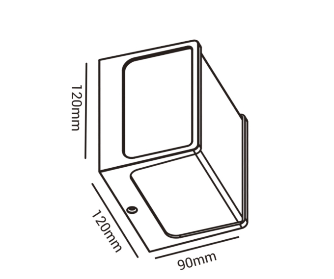 Arandela Opus New Home 8 Watts 3000K Branco 120x120x90mm OPS 81744