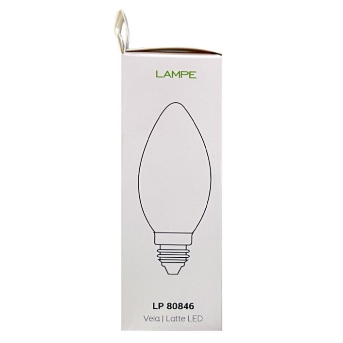 Lâmpada Opus Vela Leitosa Latte Bivolt 4 watts E14 2400K Ø35x123mm OPS 80846