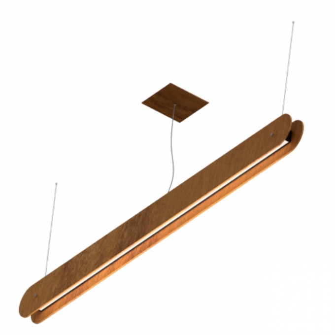 Pendente Fox Lustres Madeira Scala 21 watts 3000K Bivolt 150x1200x60mm 372