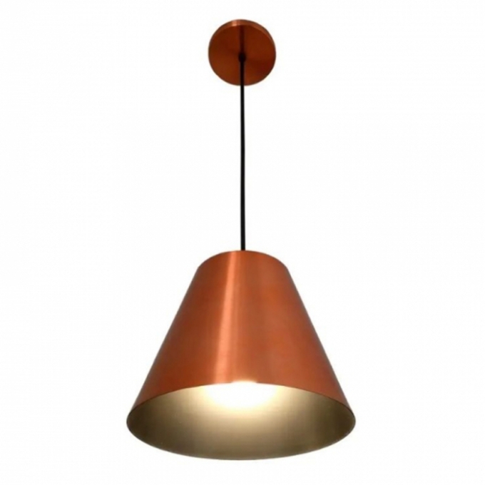 Pendente TKS Orfeu Basic 1L E27 Ø245x200x2000mm 1889