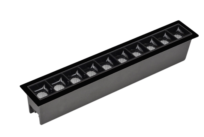 Spot Embutir Opus LED Soul 20 watts 2700K IRC90 30° IP20 280x44mm Preto OPS 83847
