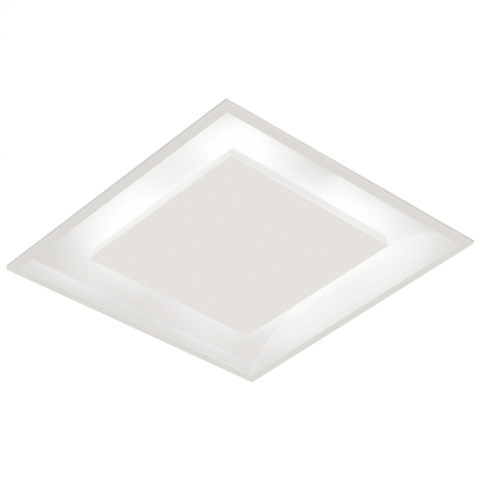 Plafon Rebatedor TKS Quadrado 4L E27 350x350x80mm 1918-P