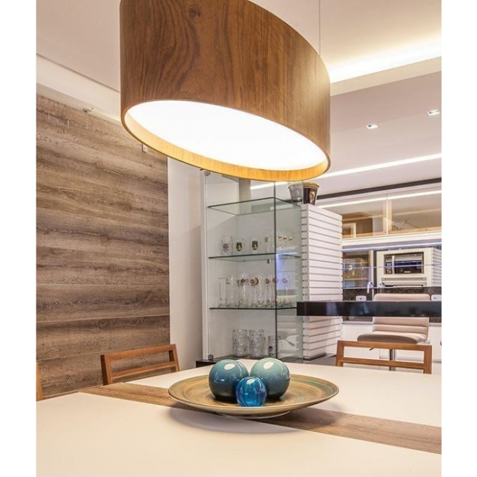 Pendente Fox Lustres Madeira Oval 4L E27 210x650x400mm 460