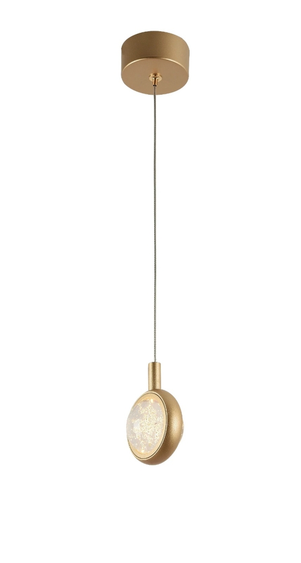 Pendente Starlux Koule Ouro Fosco 5 watts 2700K Bivolt Ø80mm KZ007MG