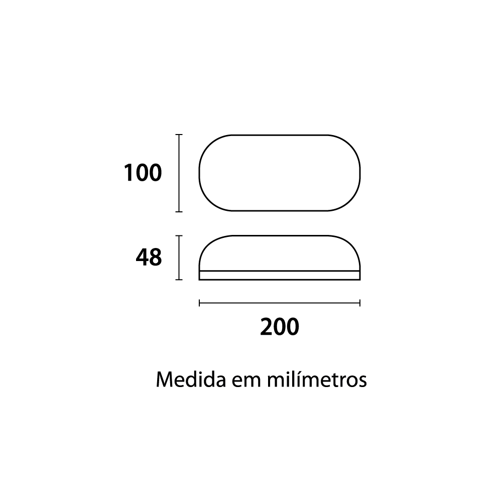 Arandela Tartaruga Preta Blumenau 15 watts 3000K Bivolt 200x100x48mm 15153016