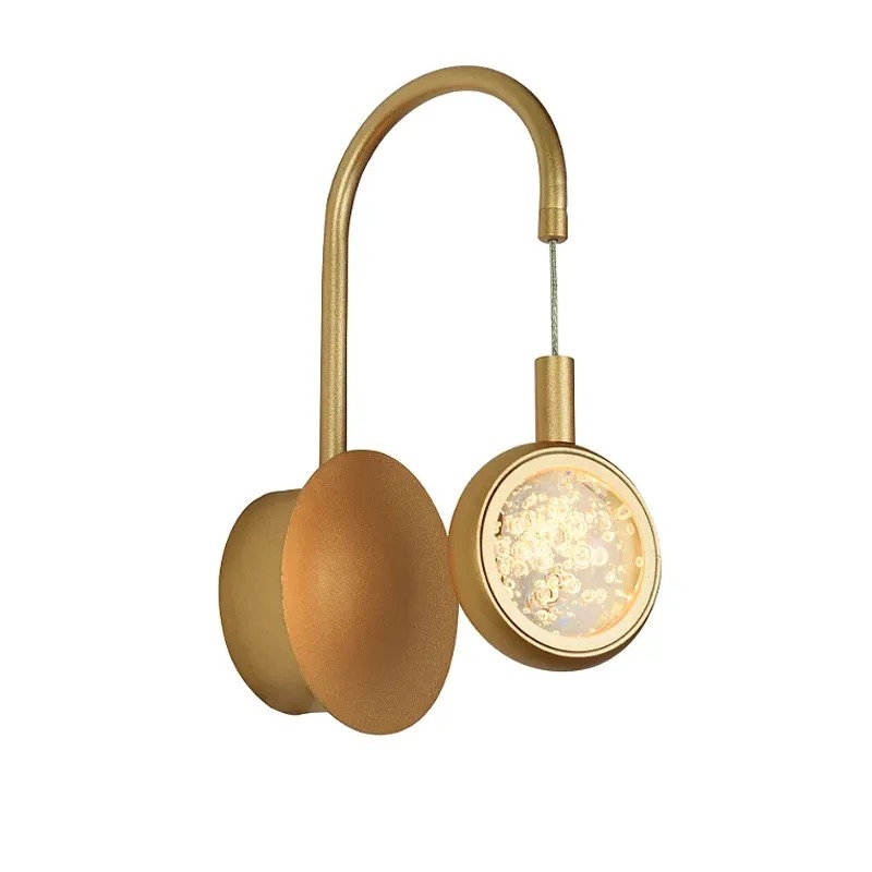 Arandela Starlux Koule Ouro Fosco 5 watts 2700K Bivolt 100x240mm KZ006WMG