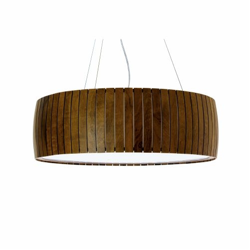 Pendente Accord Barril Ripado 63 watts 2700K Bivolt Ø700x190mm 1112LED