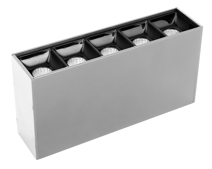 Spot Sobrepor Opus LED Soul 10 watts 2700K IRC90 30° IP20 137x70x34mm Branco Fundo Preto OPS 83861