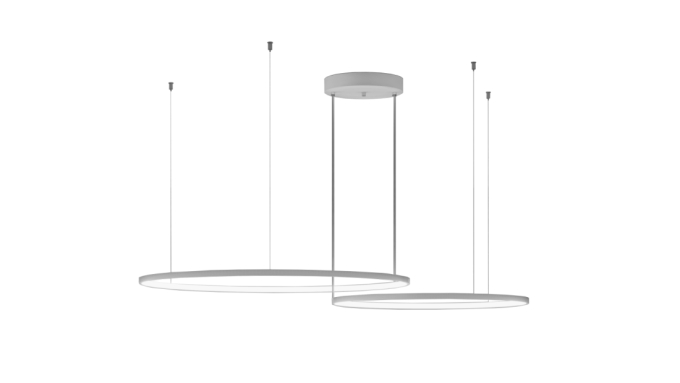 Pendente Montare Anello Plus Duplo 50,5 watts Ø800x600mm 129860