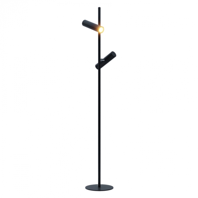 Luminária De Piso Montare Round Slim Dupla Articulada 2L Mini Dicroica MR11 220x200x1400mm 252140