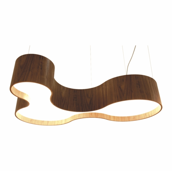 Pendente Accord Orgânico Semi Cilíndrico KS 81 watts 2700K Bivolt 1200x200x840mm 263LED