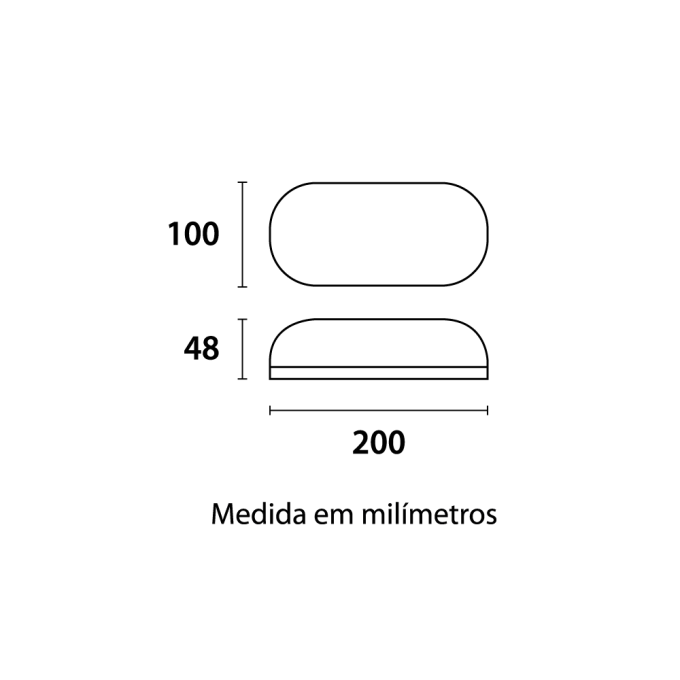 Arandela Tartaruga Preta Blumenau 15 watts 3000K Bivolt 200x100x48mm 15153016