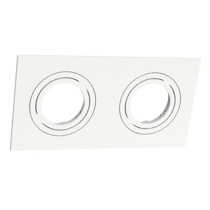 Spot Embutir Face Plana Moon Duplo PAR20 Branco 127x245mm 1060576