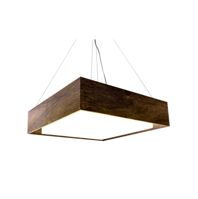 Pendente Accord Quadrado Meio Squadro 55 watts 2700K Bivolt 600x600x120mm 276LED