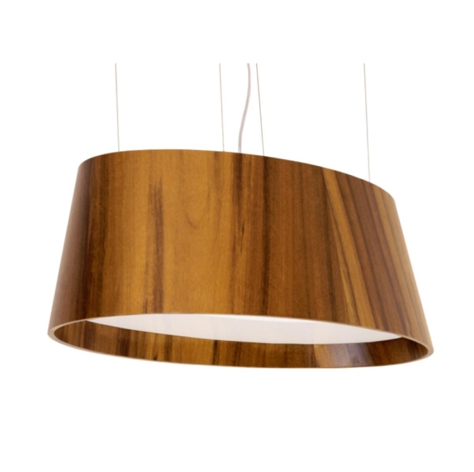 Pendente Accord Oval Cônico 46 watts 2700K Bivolt 800x400x250mm 1218LED