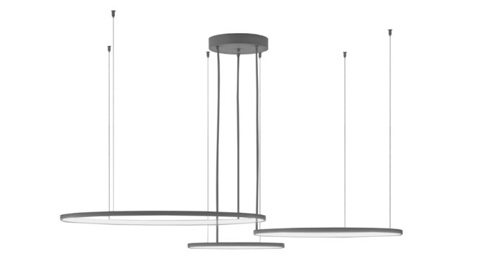 Pendente Montare Anello Plus Triplo 86,5 watts Ø1000x800x600mm 130186