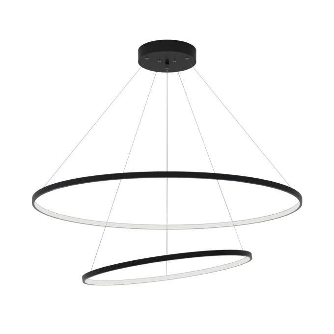 Pendente Montare Anello Duplo 50,5watts Ø800/600mm 127860