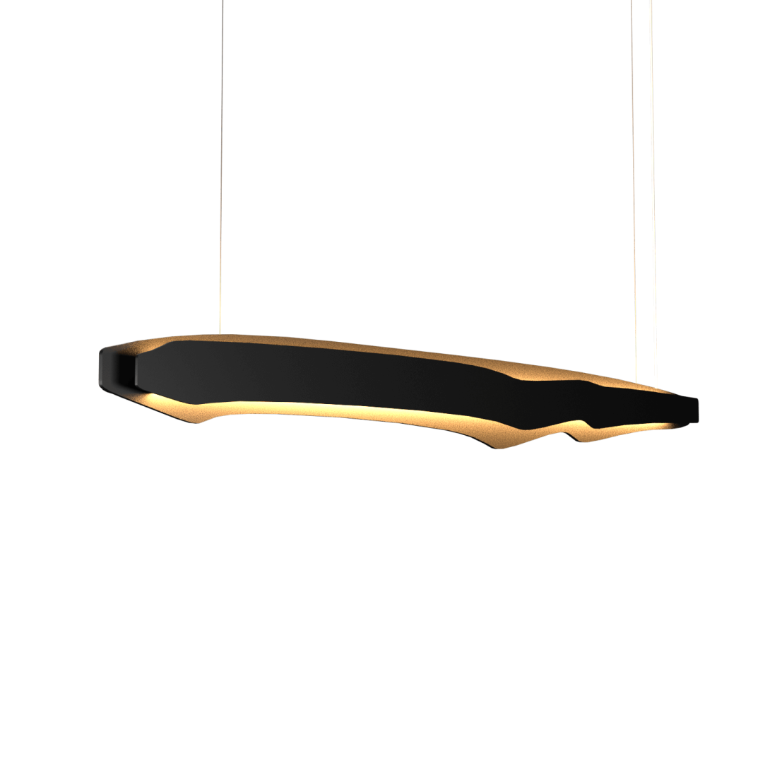 Pendente Accord Horizon Retangular 46 Watts 2700K Bivolt 1000x90x195mm 1470LED