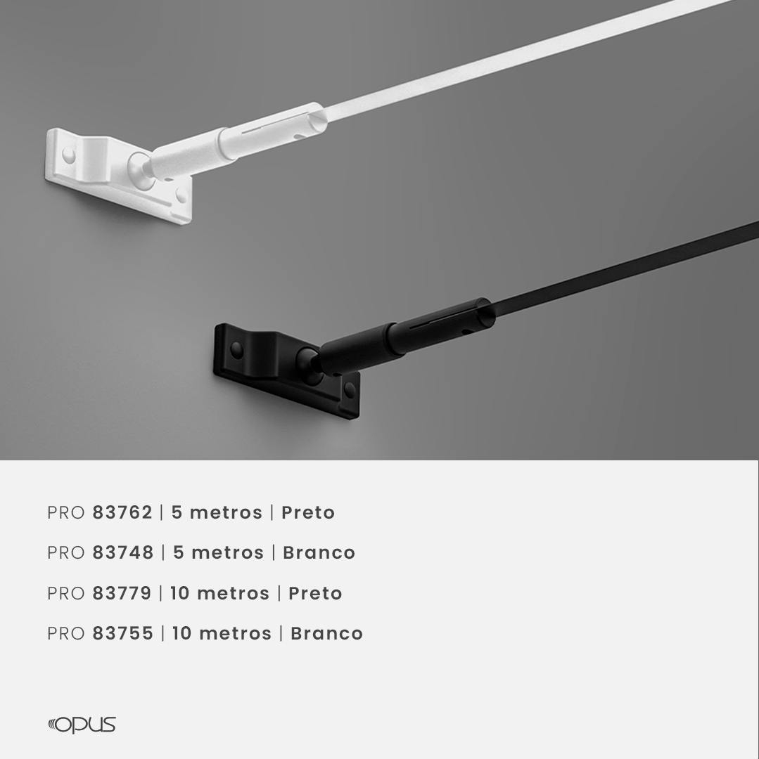 Perfil Opus LED Highline Preto 5 metros OPS 83762