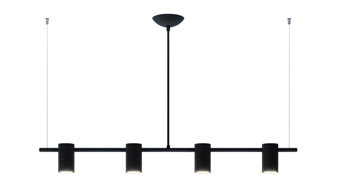 Pendente Montare Apus 4L Dicroica MR16 1000x100x150mm 303100